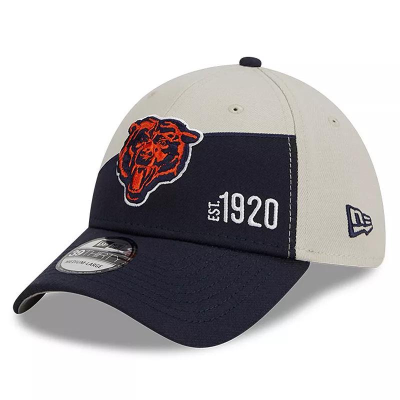 Mens New Era Cream Chicago Bears 2023 Sideline Historic 39THIRTY Flex Hat - Cream Product Image