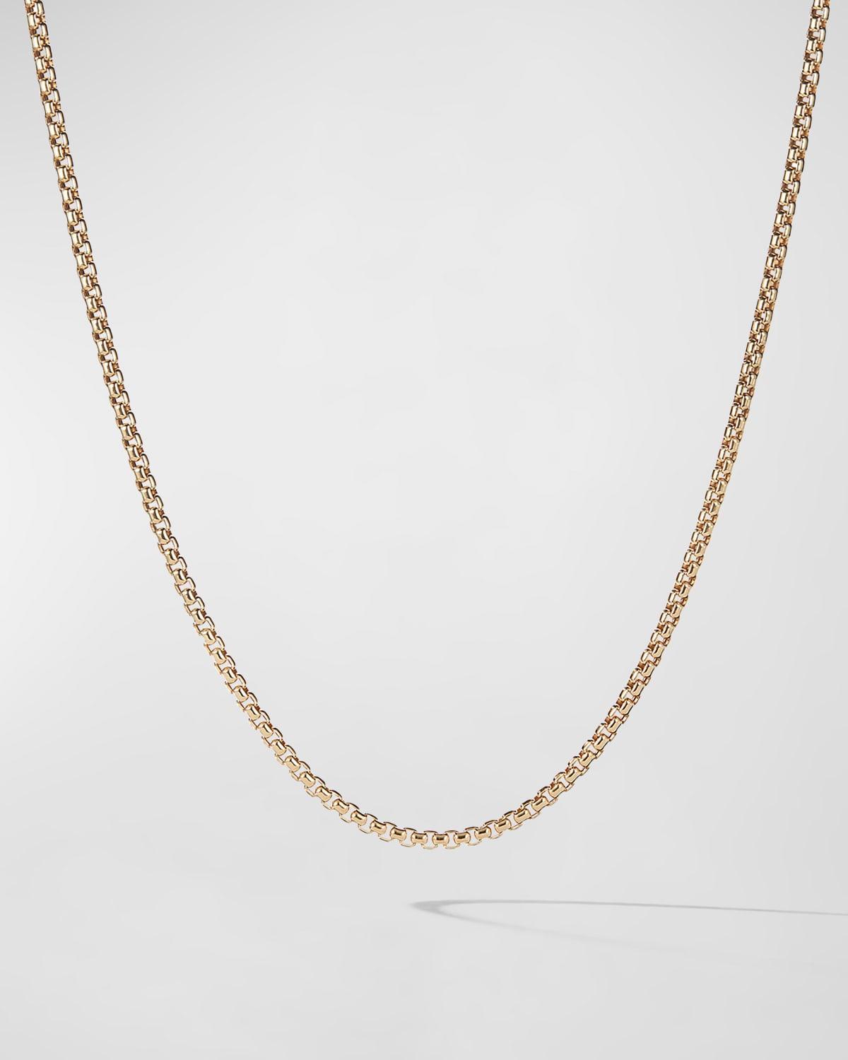 David Yurman Small Box Chain Necklace in 18K Yellow Gold, 22 Product Image