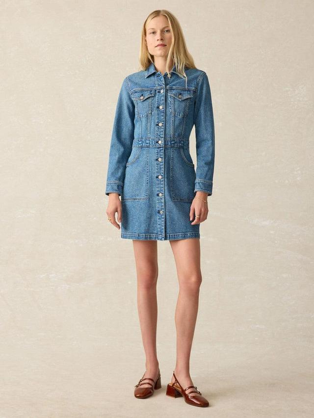 Michelle Denim Dress - Sea Bright Wash Product Image