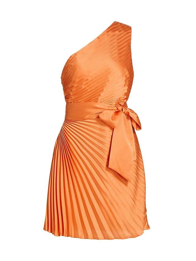 Womens Estie Satin Pleated Dress Product Image