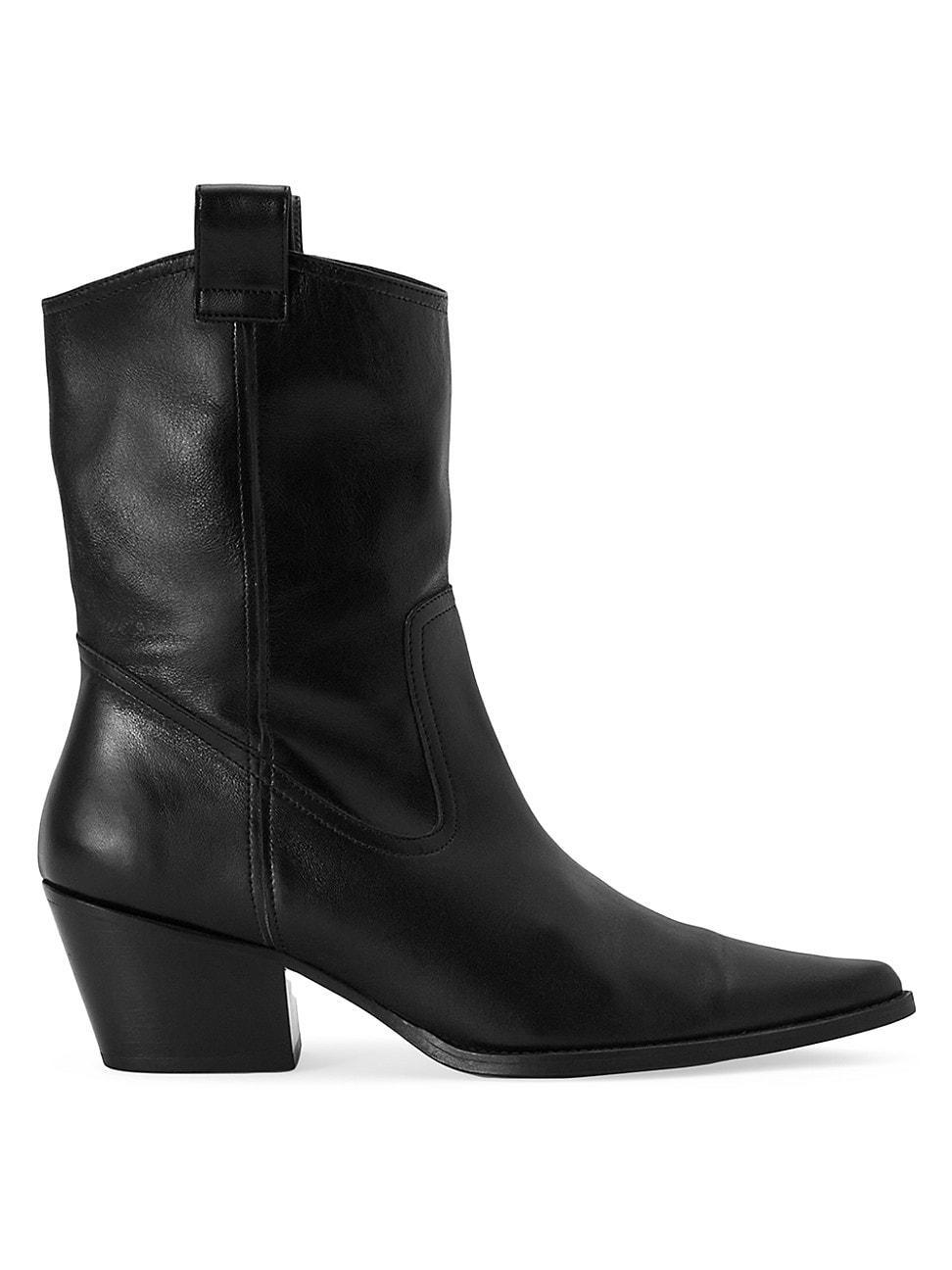 Womens June 40MM Leather Boots Product Image