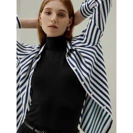 The Amalfi Stripe Silk Shirt Product Image