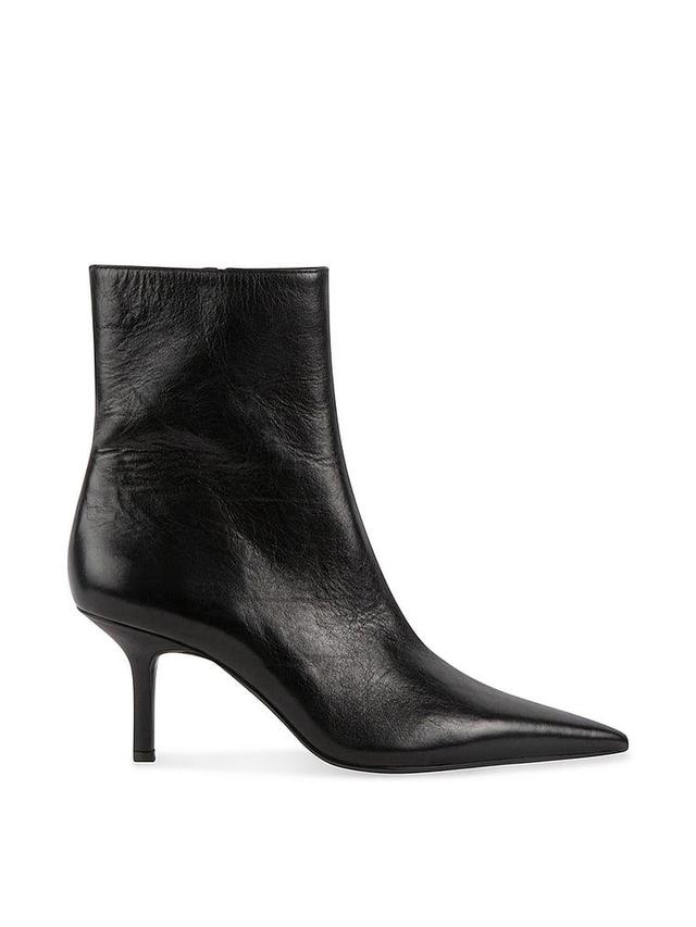 Alston Black Leather Booties Product Image