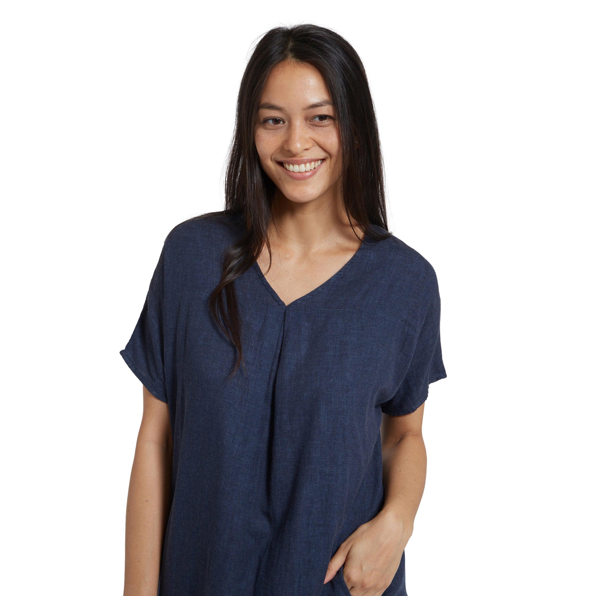 Priscilla Cocoon Dress - Navy Heather (Final Sale) Female Product Image