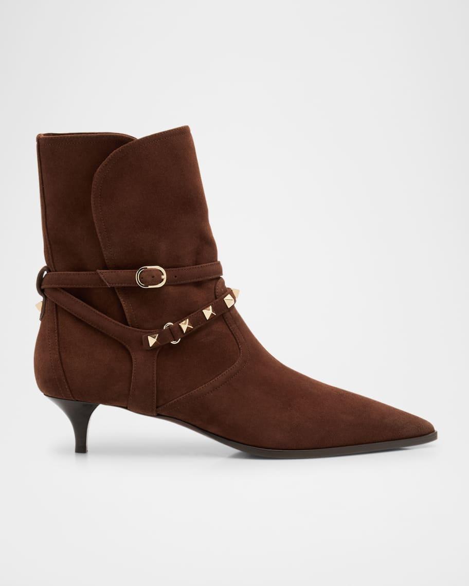 Rockstud Harness Suede Ankle Booties product image