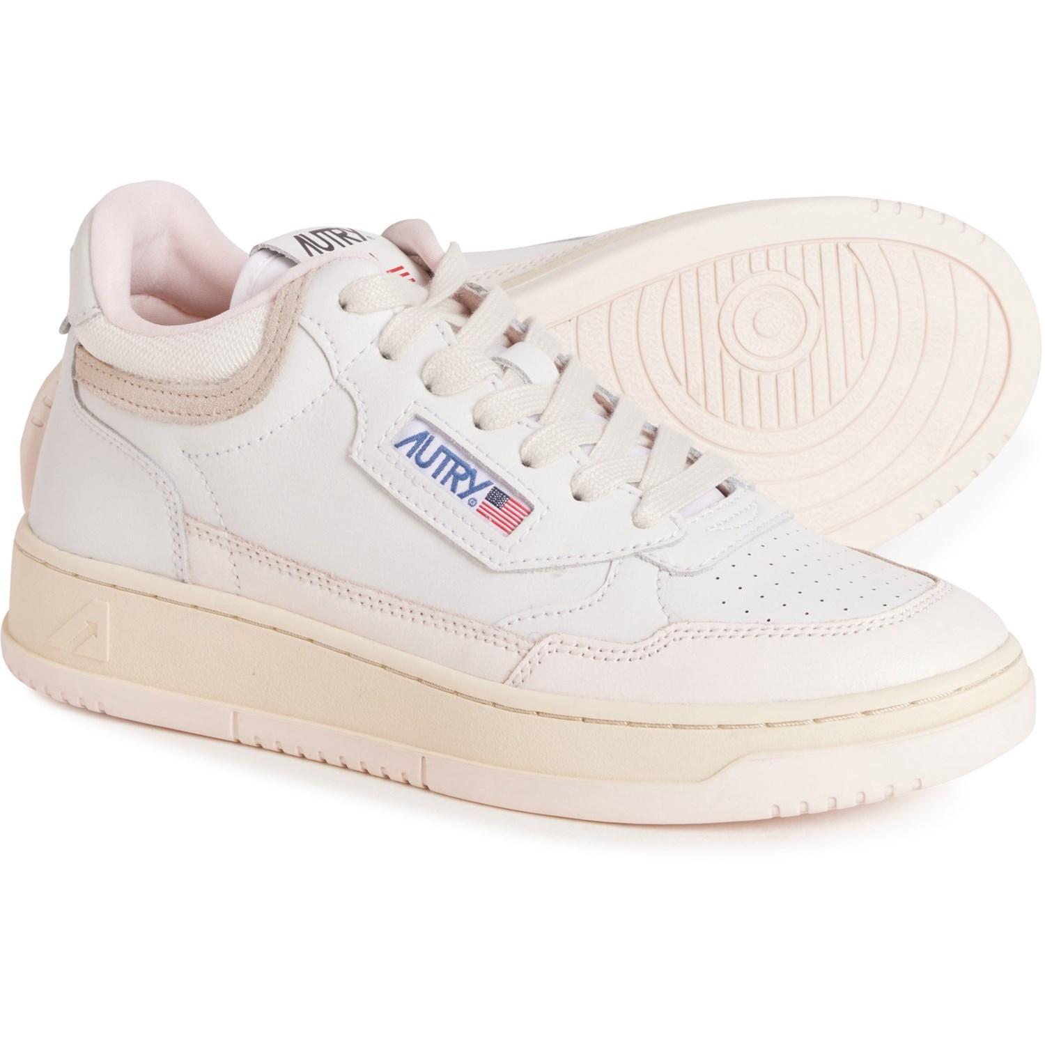 AUTRY Open Mid Sneakers - Leather (For Women) Product Image