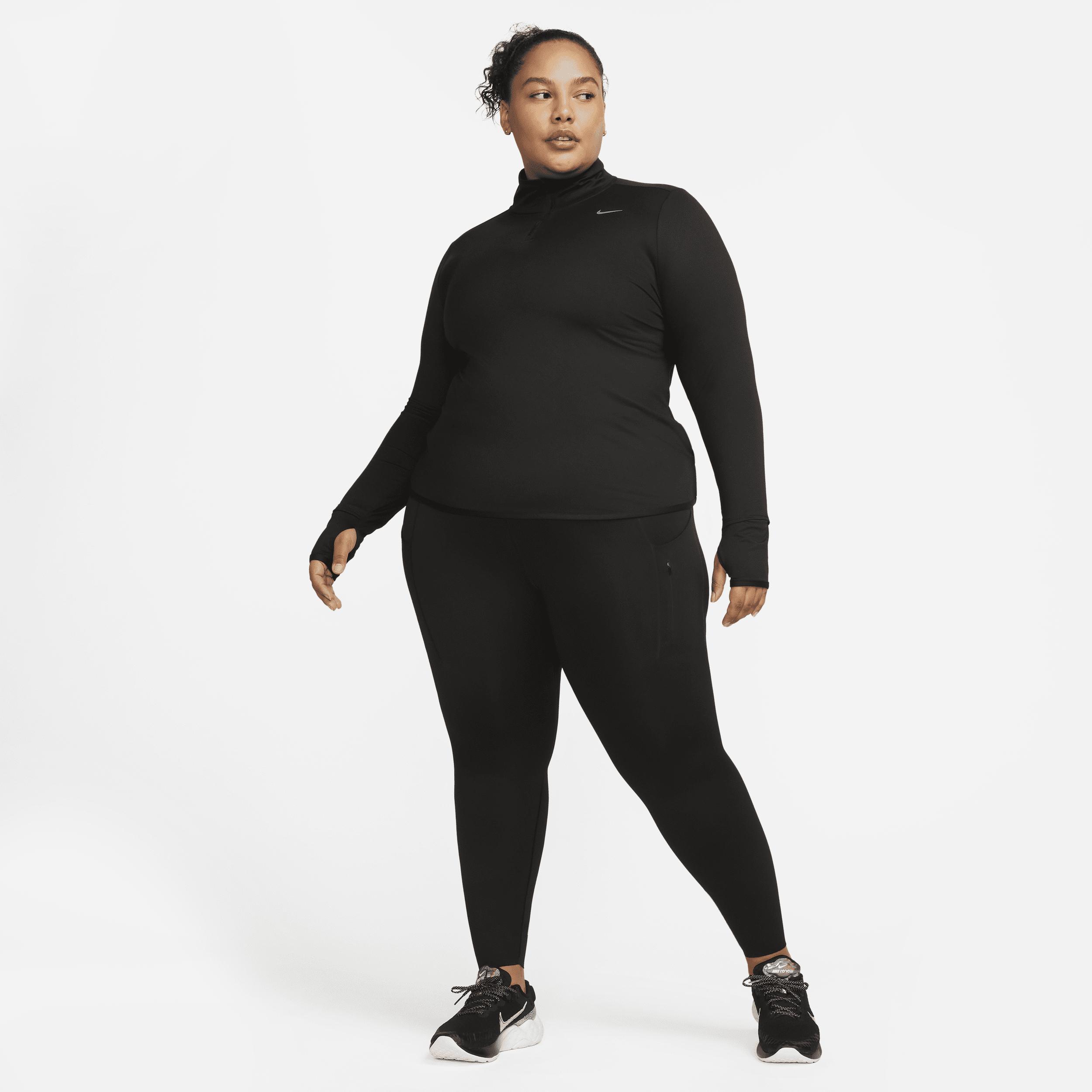 Nike Women's Dri-FIT Swift Element UV 1/4-Zip Running Top (Plus Size) Product Image