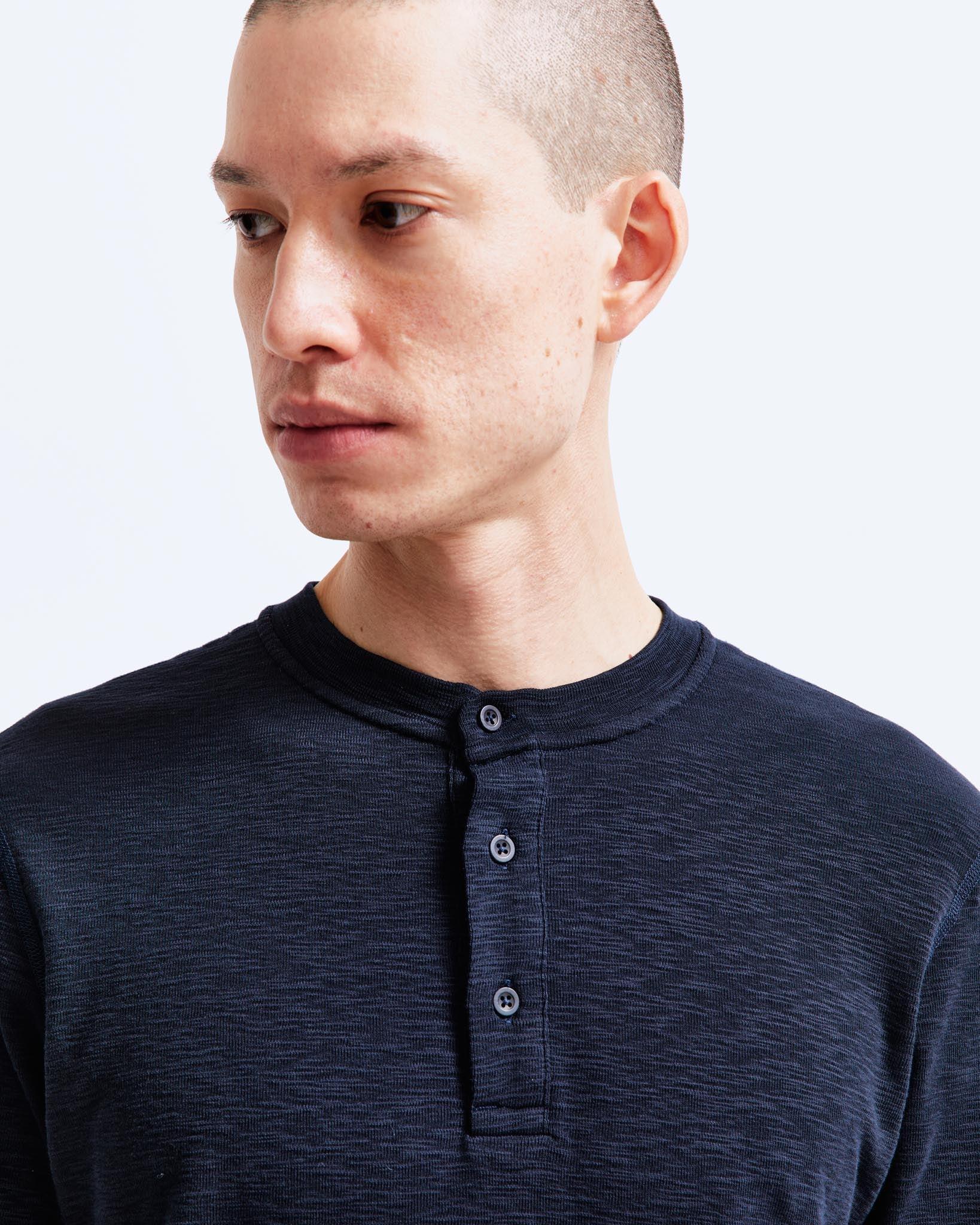 1x1 Slub Henley Male Product Image