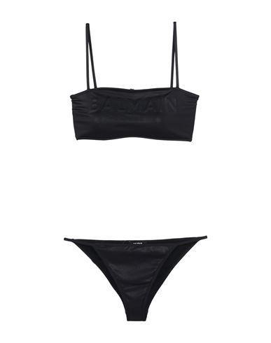 BALMAIN Woman Bikini Black Size 8 Polyamide, Elastane Product Image