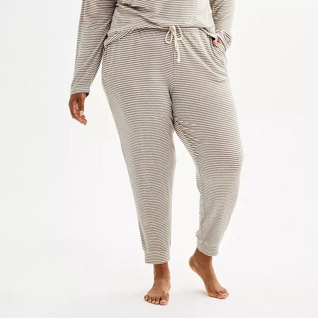 Plus Size Sonoma Goods For Life Cuffed Sleep Pants, Womens Product Image