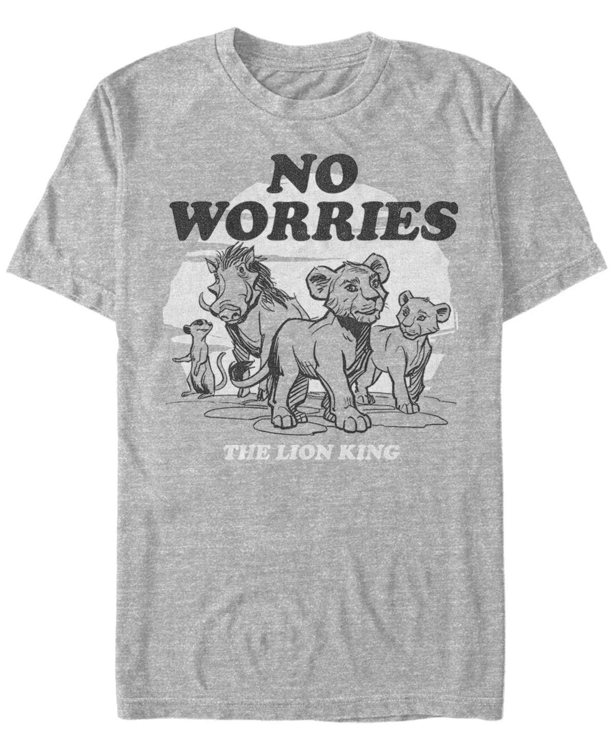 Disney Mens The Lion King No Worries Group Shot Short Sleeve T-Shirt Product Image