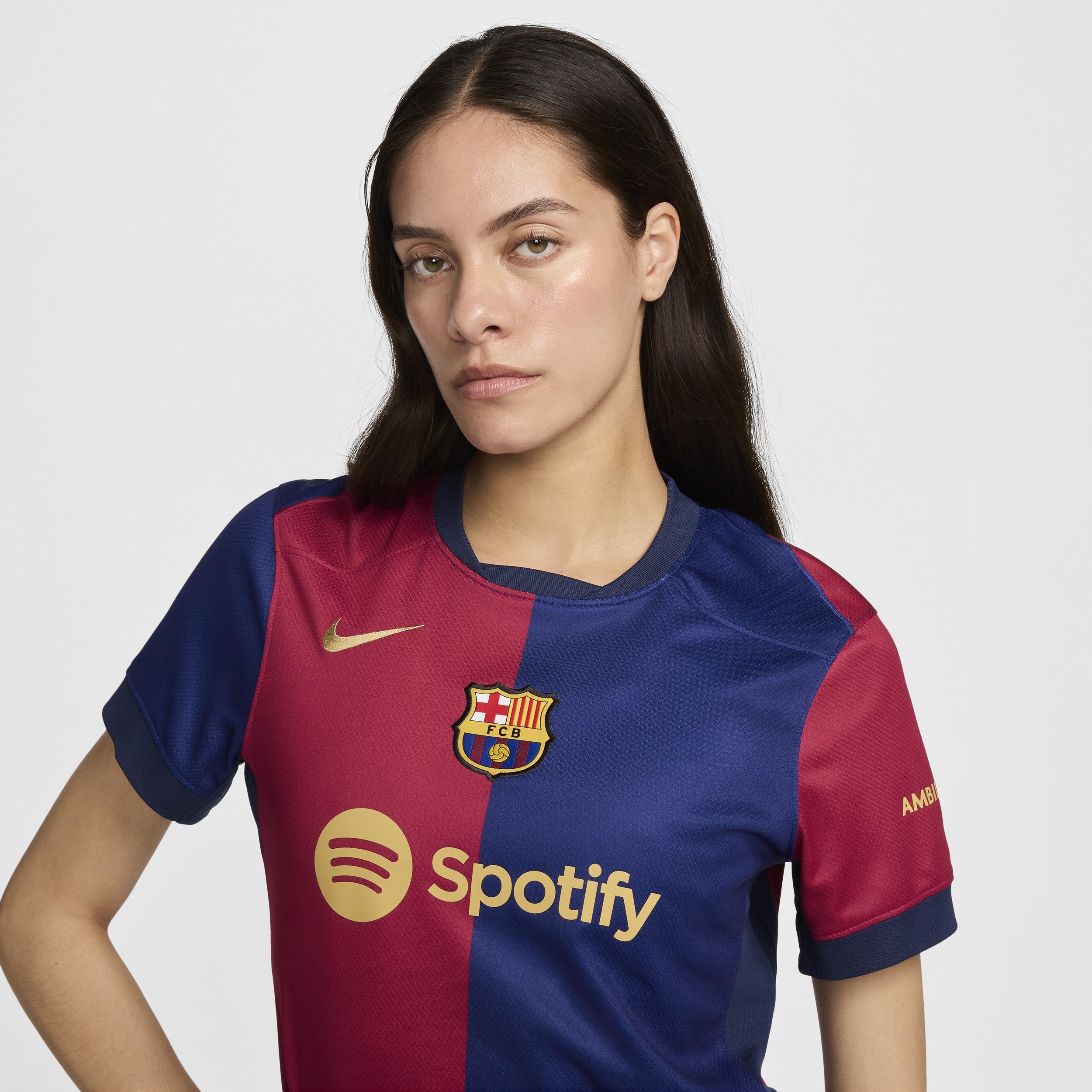 FC Barcelona 2024/25 Stadium Home Nike Womens Dri-FIT Soccer Replica Jersey Product Image