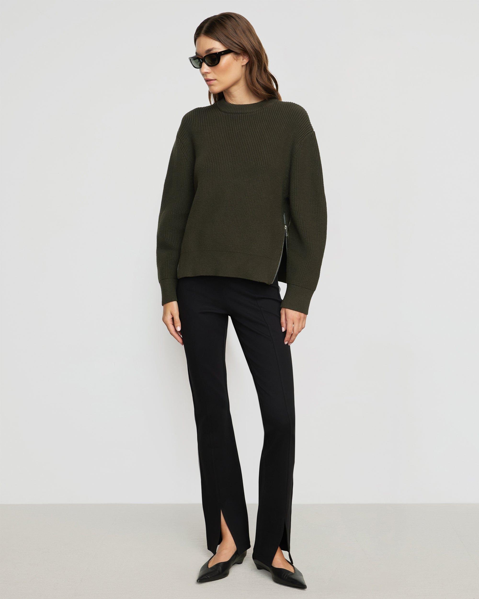 Tate Organic Cotton Side-Zip Sweater Product Image