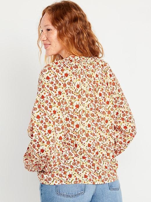 Long-Sleeve Floral Top Product Image