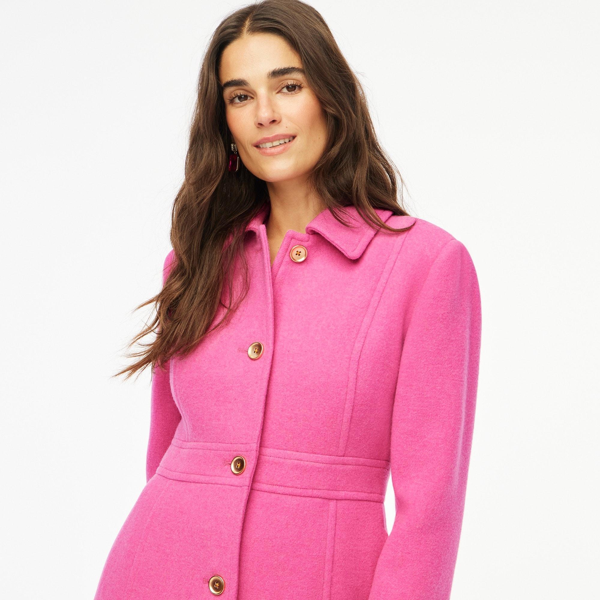 Wool-blend lady day coat Product Image