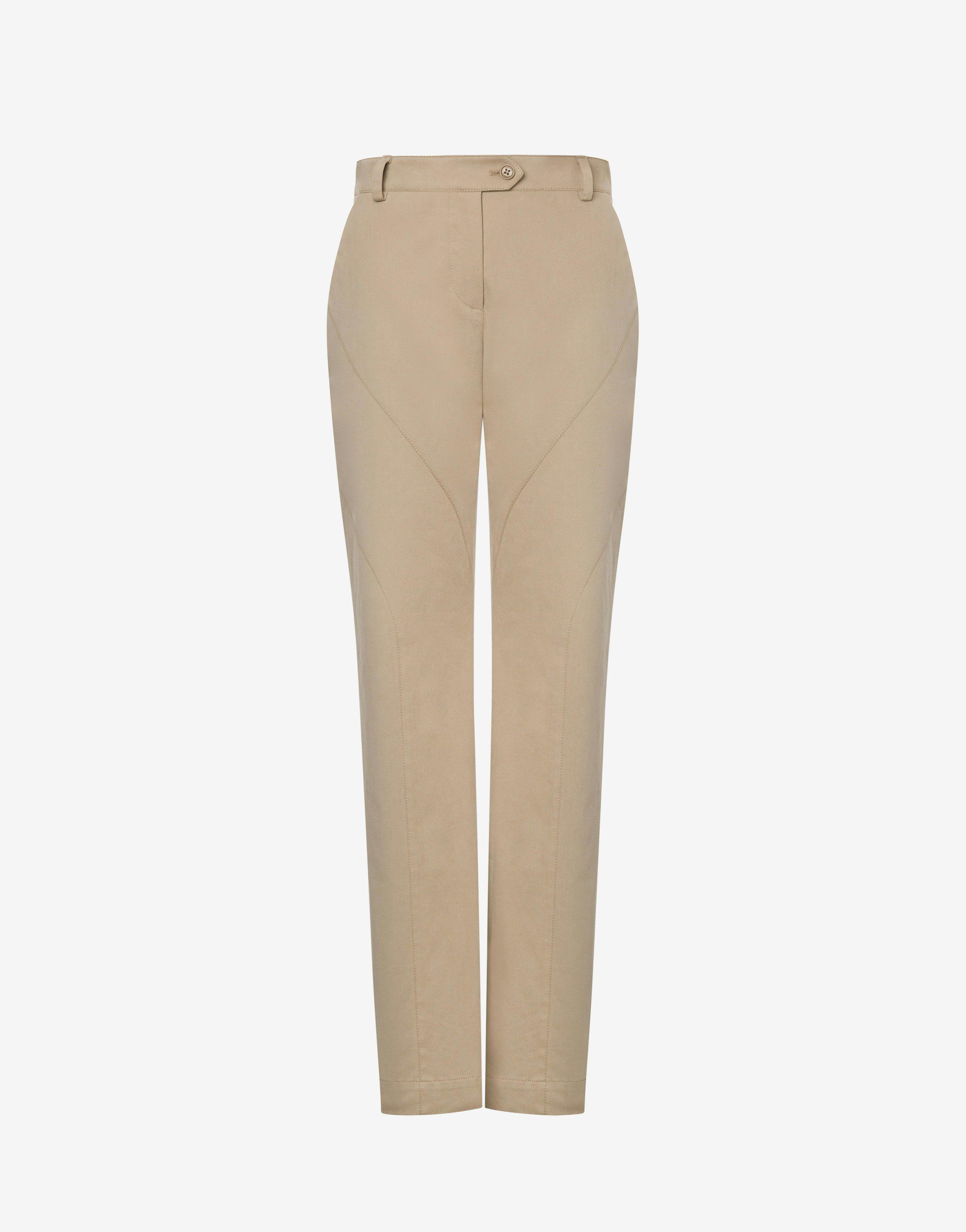 Stretch cotton gabardine trousers Product Image