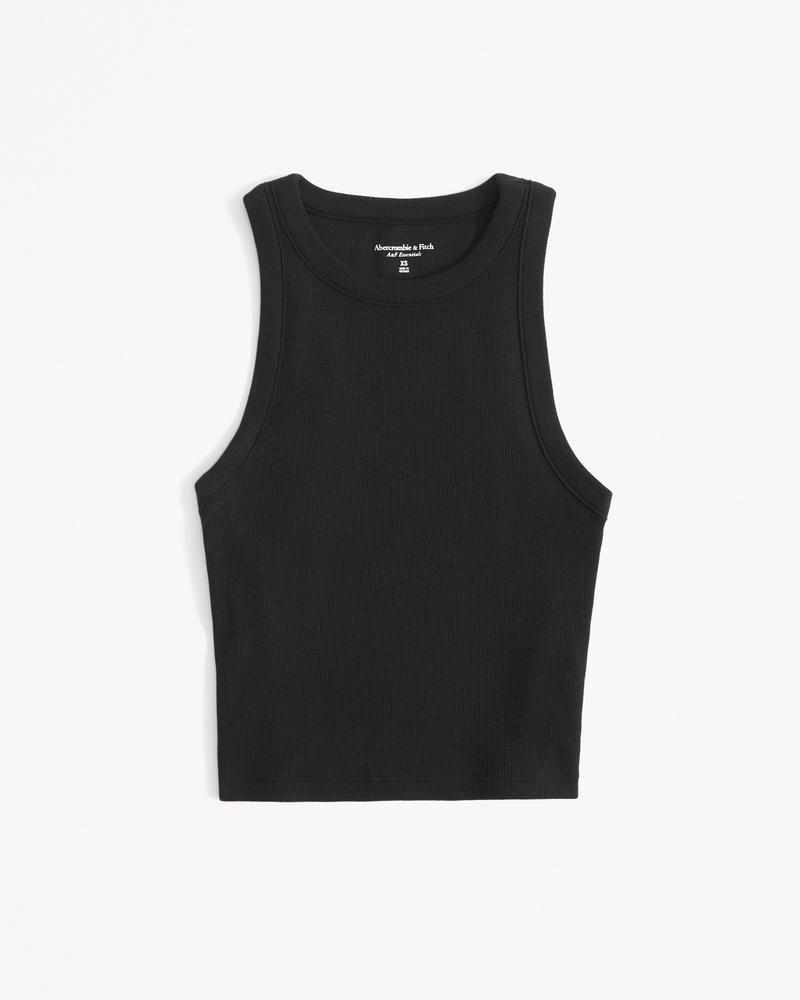 Essential High-Neck Rib Tank Product Image