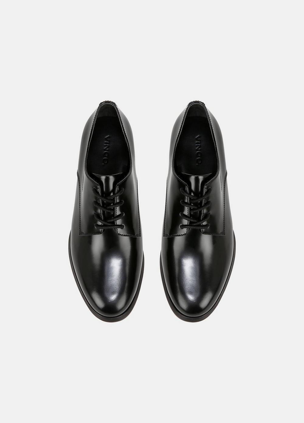 Womens Niko Leather Oxford, Black, Size 9.5 Vince Product Image