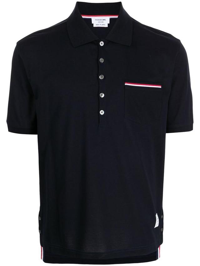 Rwb Cotton Polo Shirt In Dark Blue Product Image