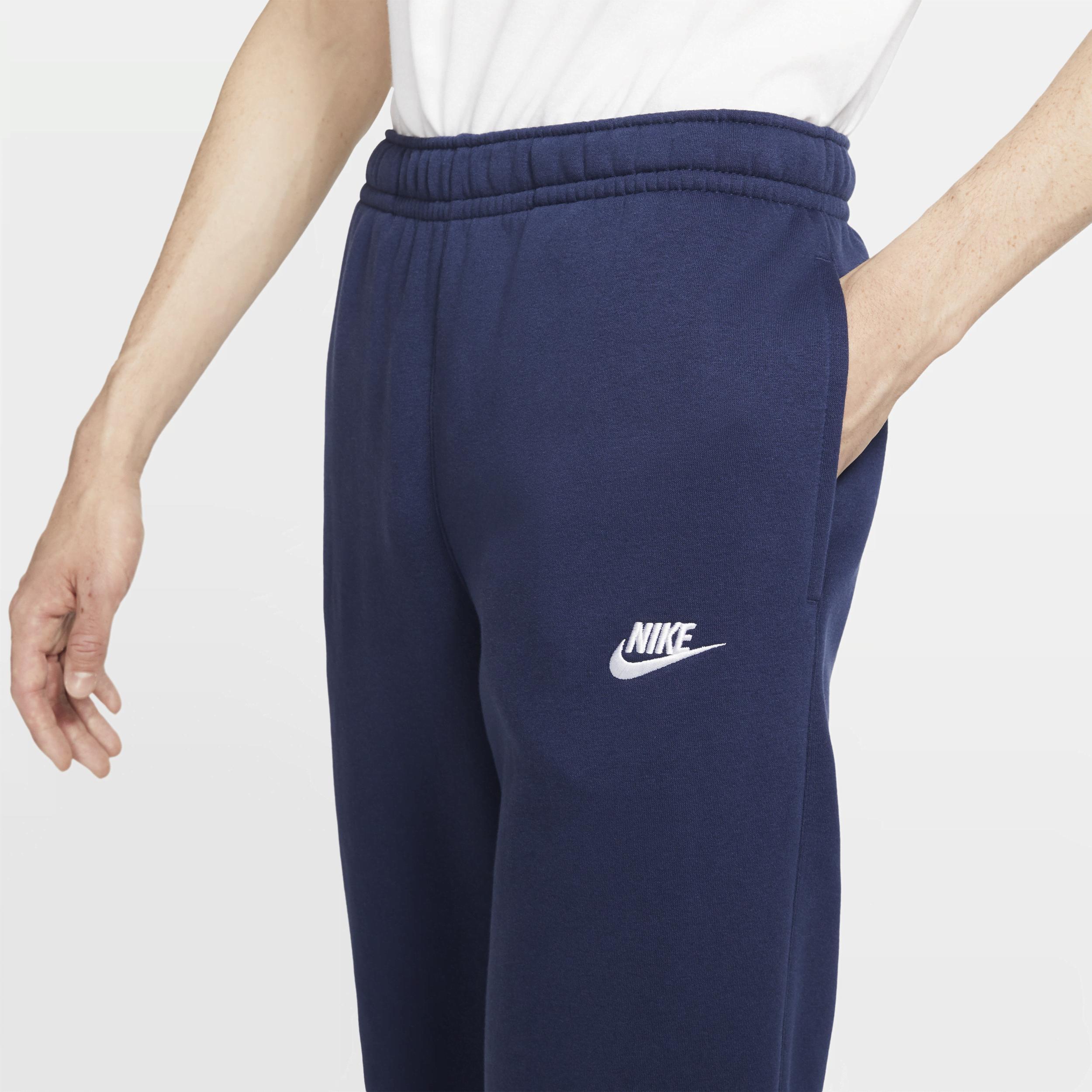 Nike Mens Nike Open Hem Club Pants - Mens White/Midnight Navy Product Image