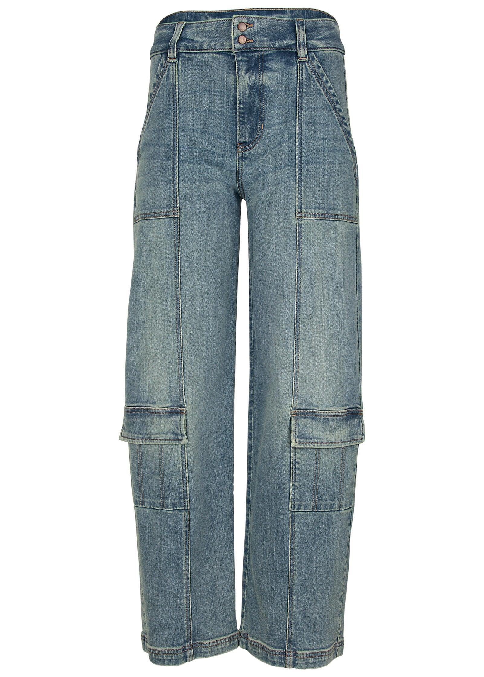 Cargo Wide Leg Jean - Light Wash product image