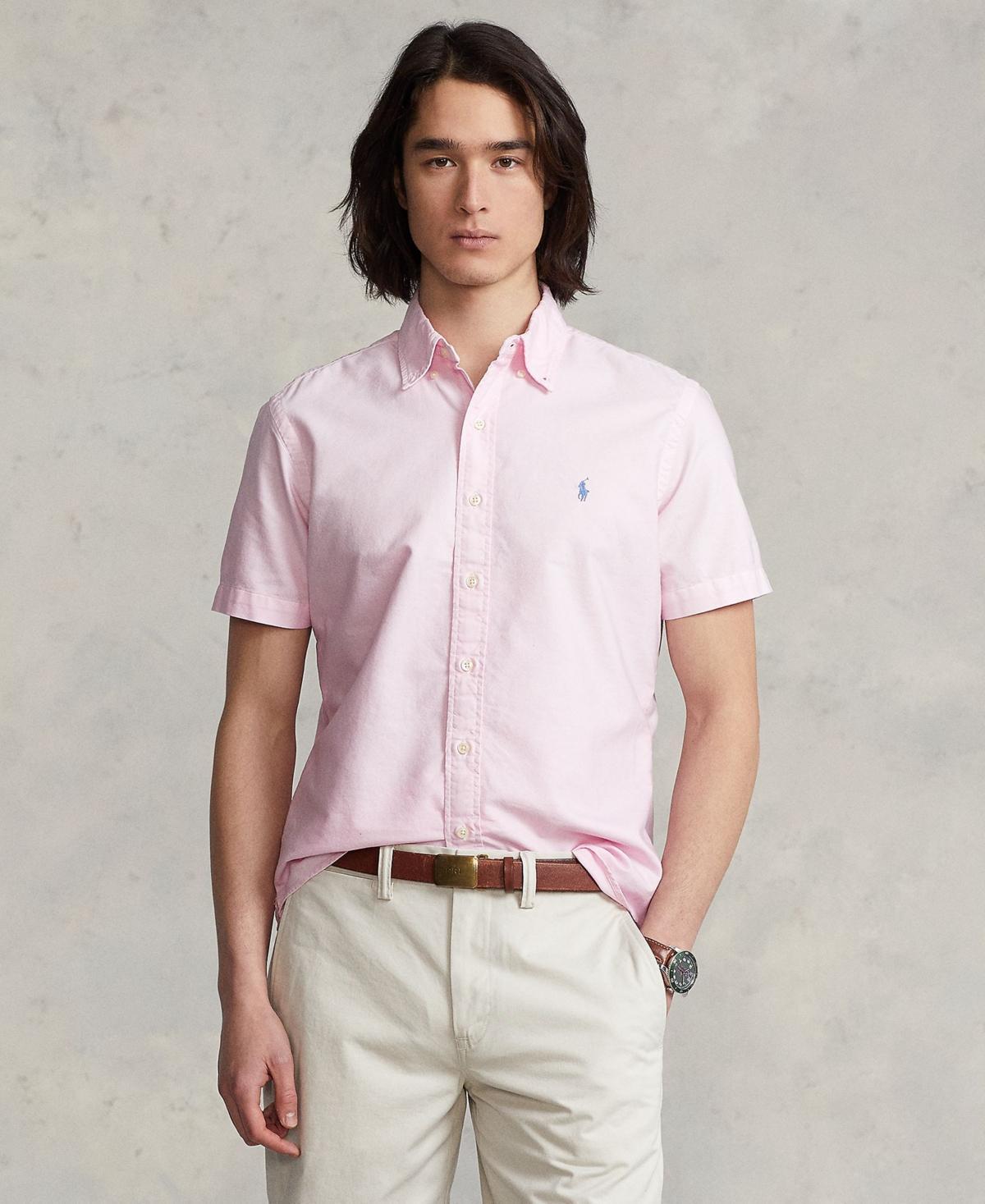 Polo Ralph Lauren Mens Classic Fit Short Sleeve Oxford Shirt Product Image