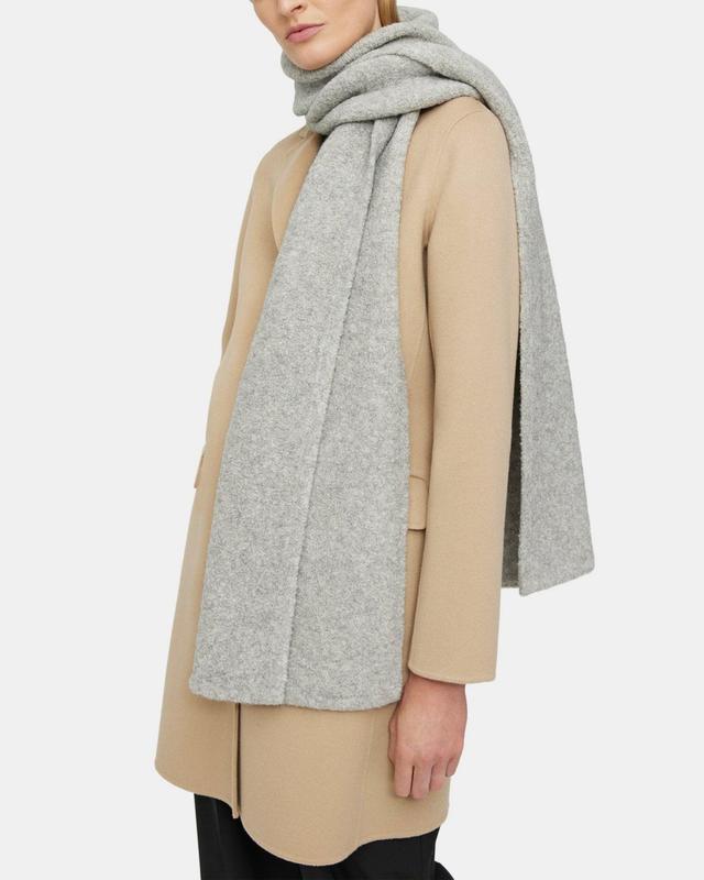 Oversized Scarf in Knit Bouclé Product Image