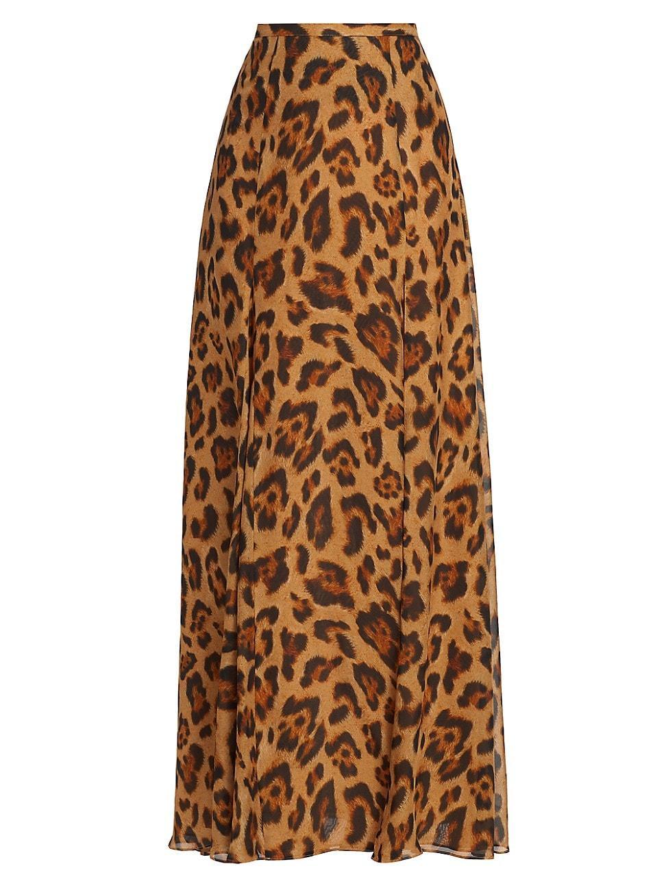 Womens Luca Silk Maxi Skirt Product Image