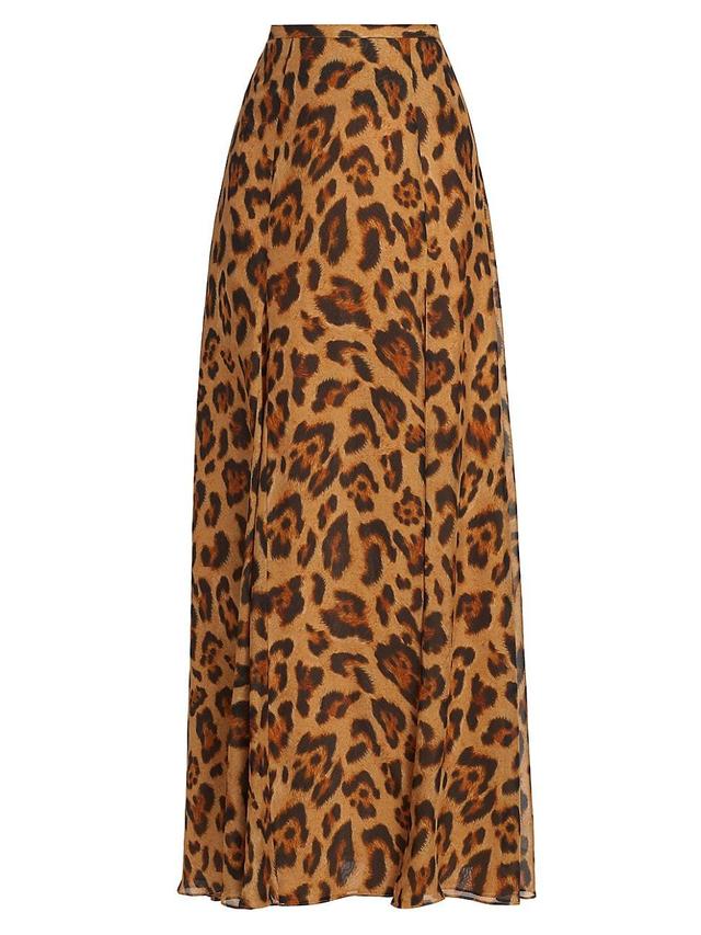 Womens Luca Silk Maxi Skirt Product Image