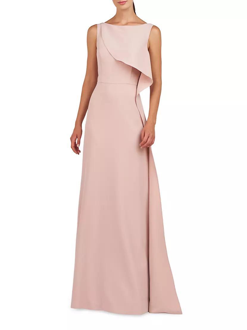 Anabella Draped Ruffle Gown Product Image