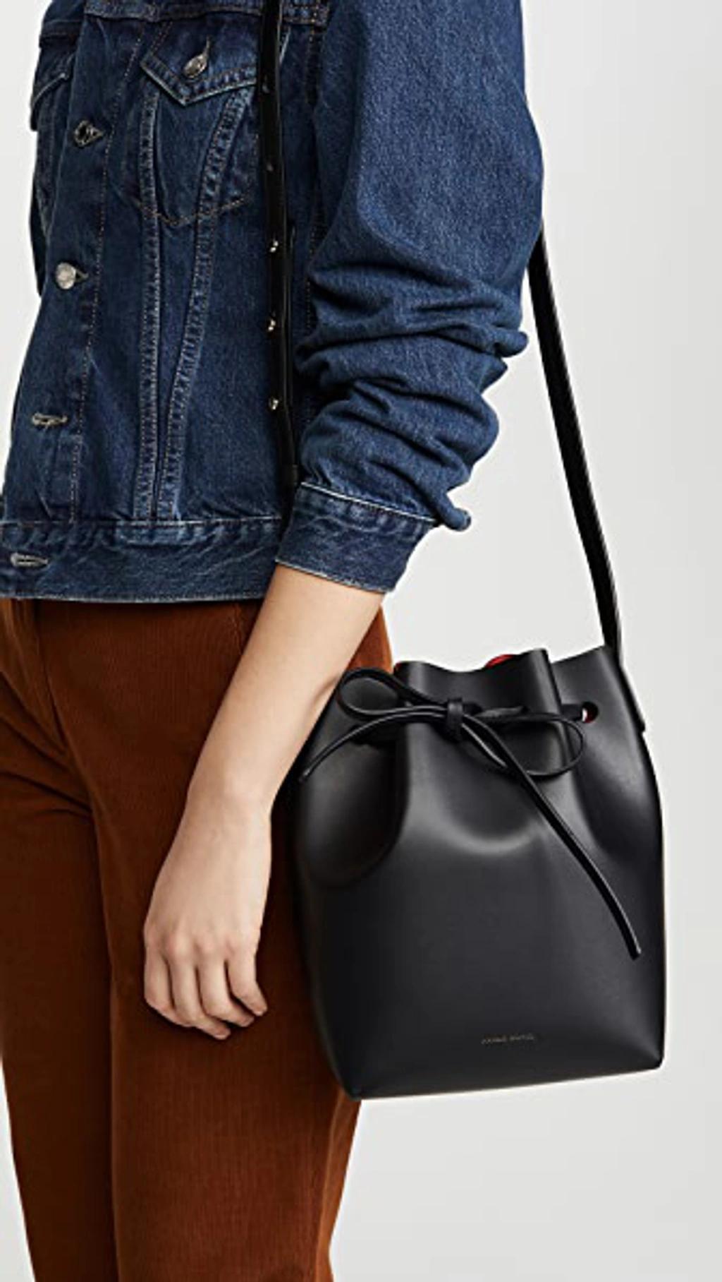 MANSUR GAVRIEL Mini Bucket Bag Black/flamma Product Image