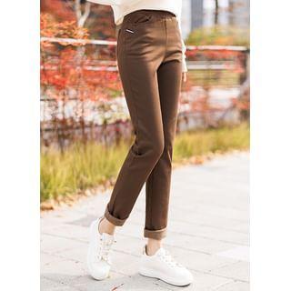 Band-Waist Stretchy Slim-Fit Pants product image