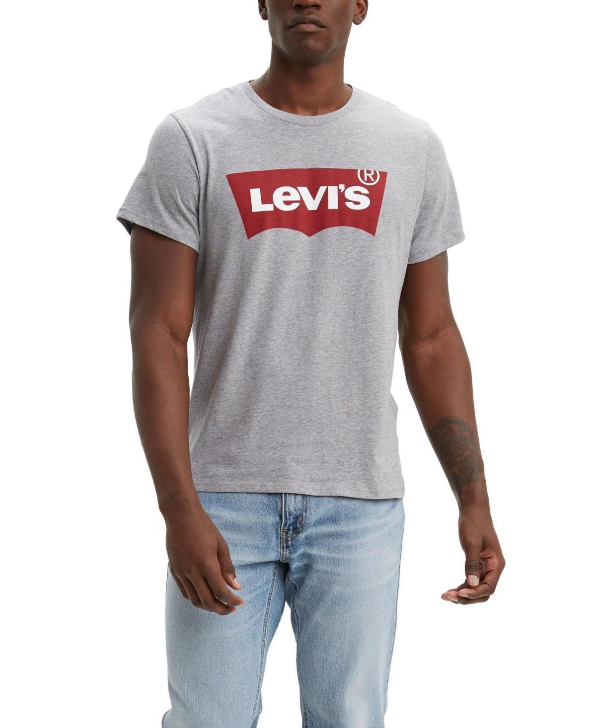 Levis Mens Classic Fit Short Sleeve Batwing Logo Crewneck T-Shirt - Black M Product Image