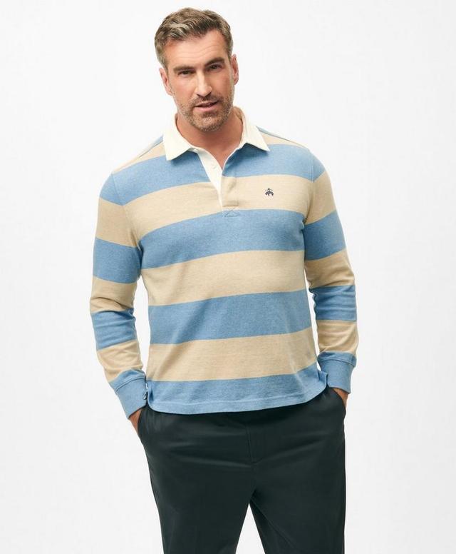 Big & Tall Rugby Shirt in Garment-Washed Cotton Product Image