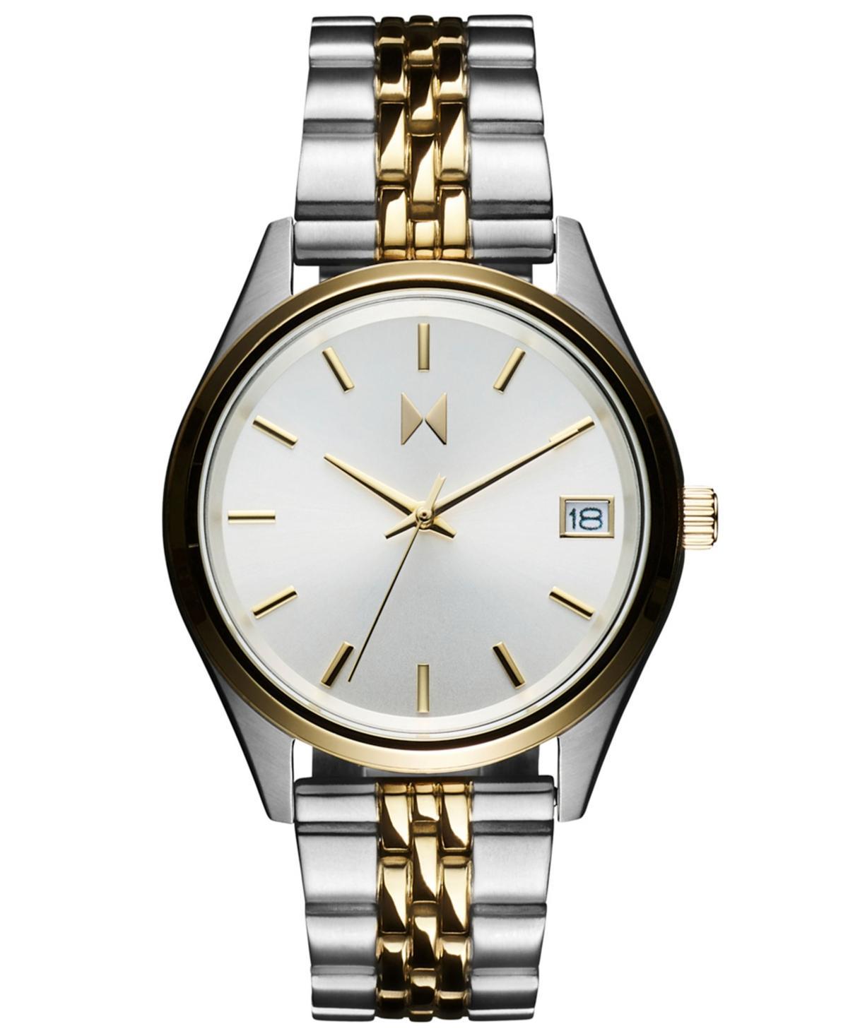 MVMT Womens Rise Boyfriend Quartz Analog Two Tone Stainless Steel Bracelet Watch Product Image