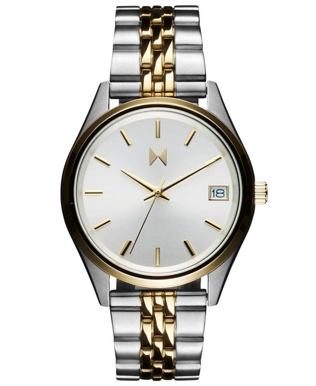 MVMT Womens Rise Boyfriend Quartz Analog Two Tone Stainless Steel Bracelet Watch Product Image