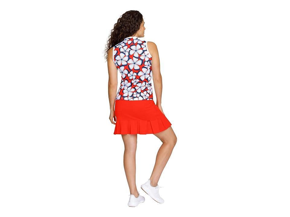 Tail Activewear Oaklen Sleeveless Golf Top (Domino Petals) Women's Clothing Product Image