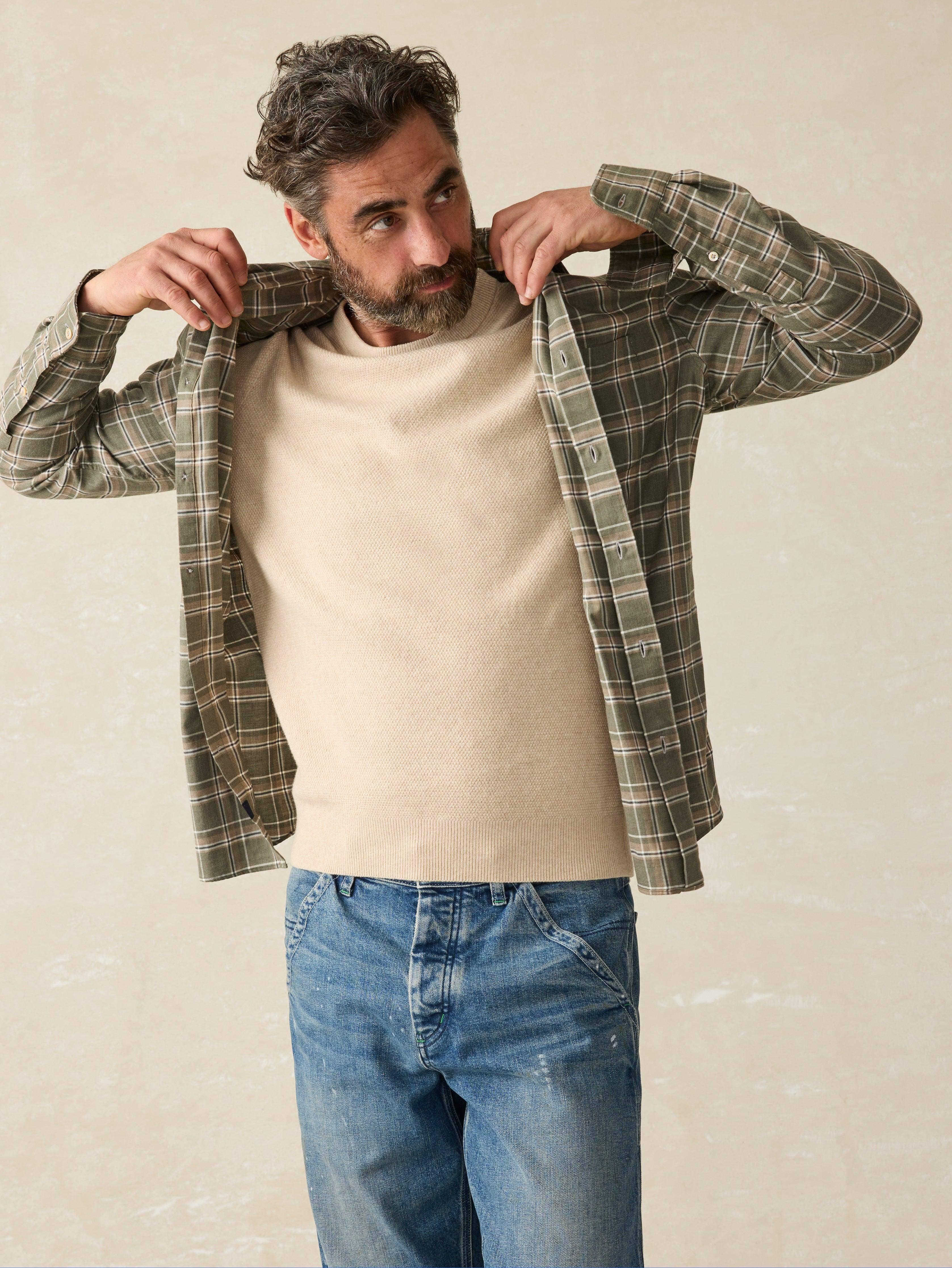 Jackson Crew Sweater - Seapoint Sand Heather Male Product Image