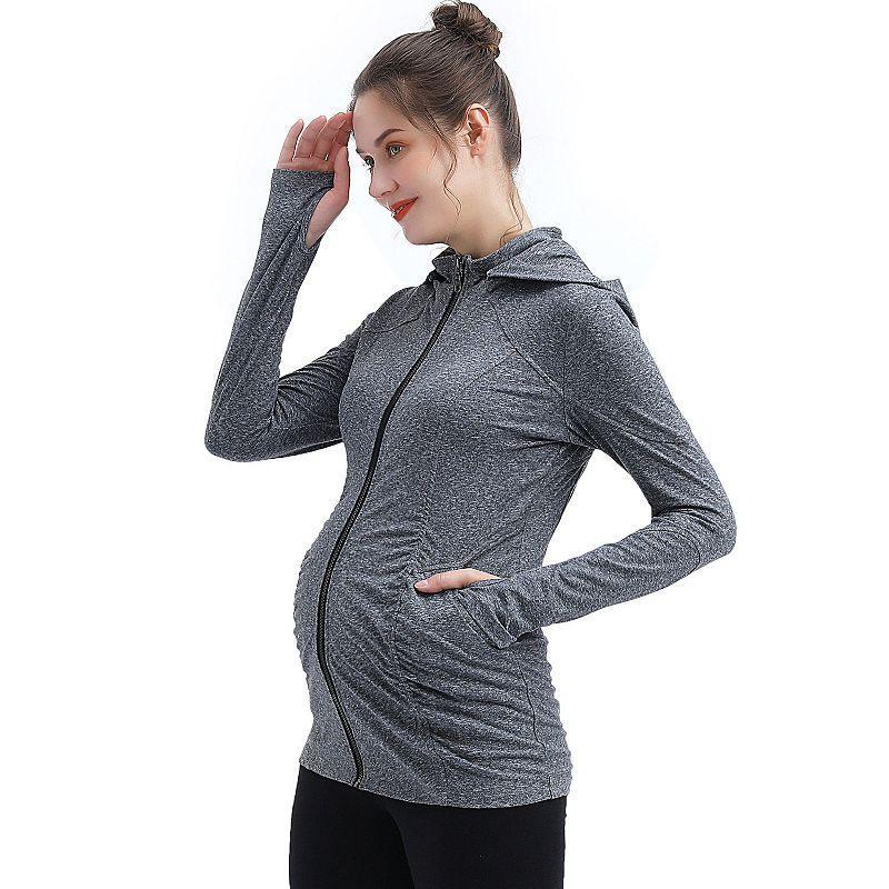 Maternity Pokkori Detachable Hood Performance Jacket, Womens Product Image