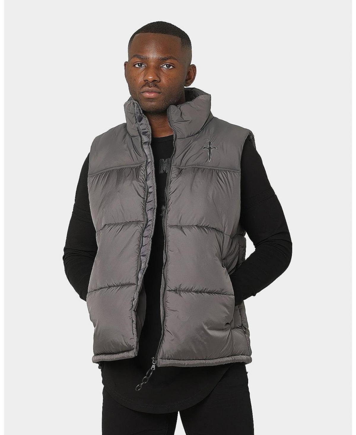 Saint Morta Mens Kingdom Puffer Vest - Dark grey Product Image