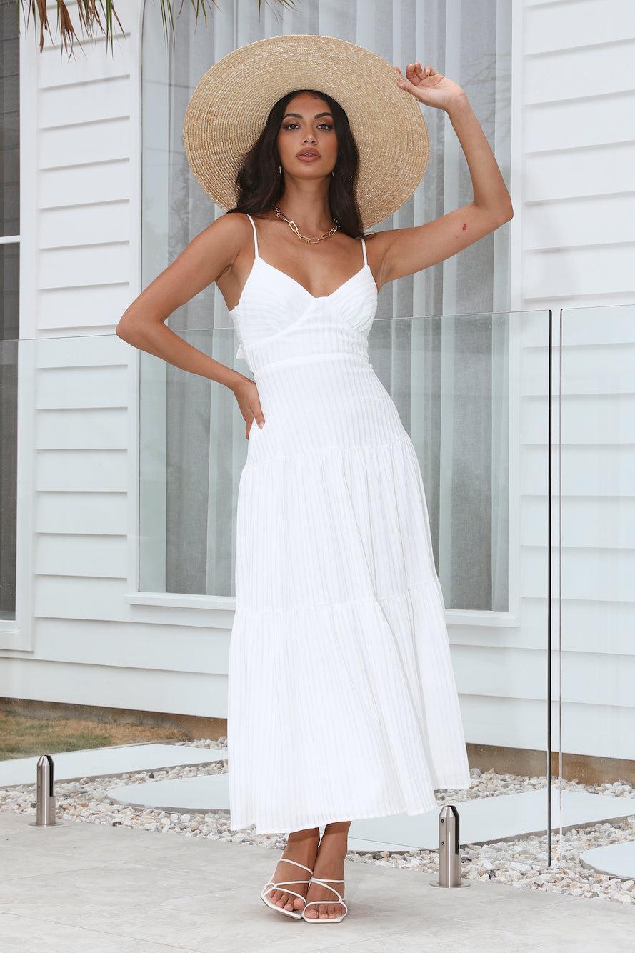 Island Nights Maxi Dress White Product Image