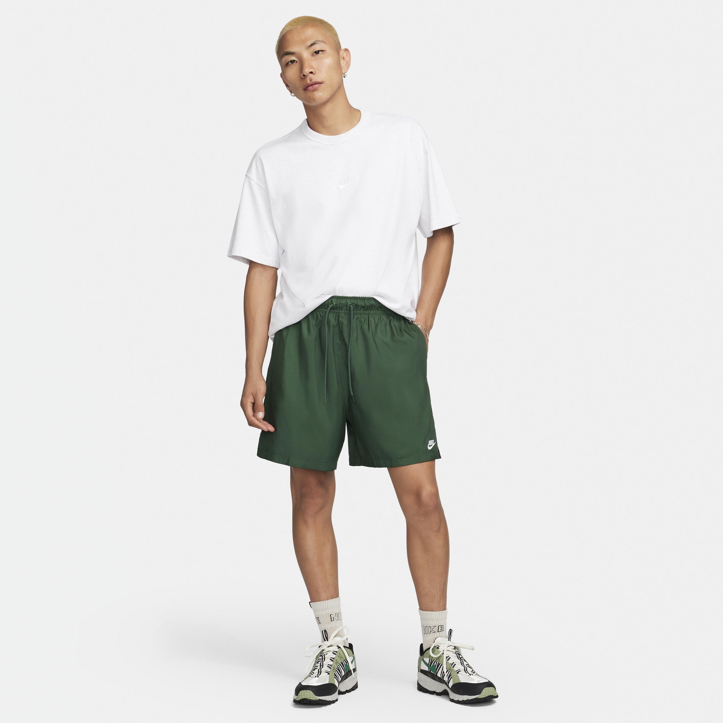 Nike Mens Nike Club Flow Shorts - Mens Fir/White Product Image