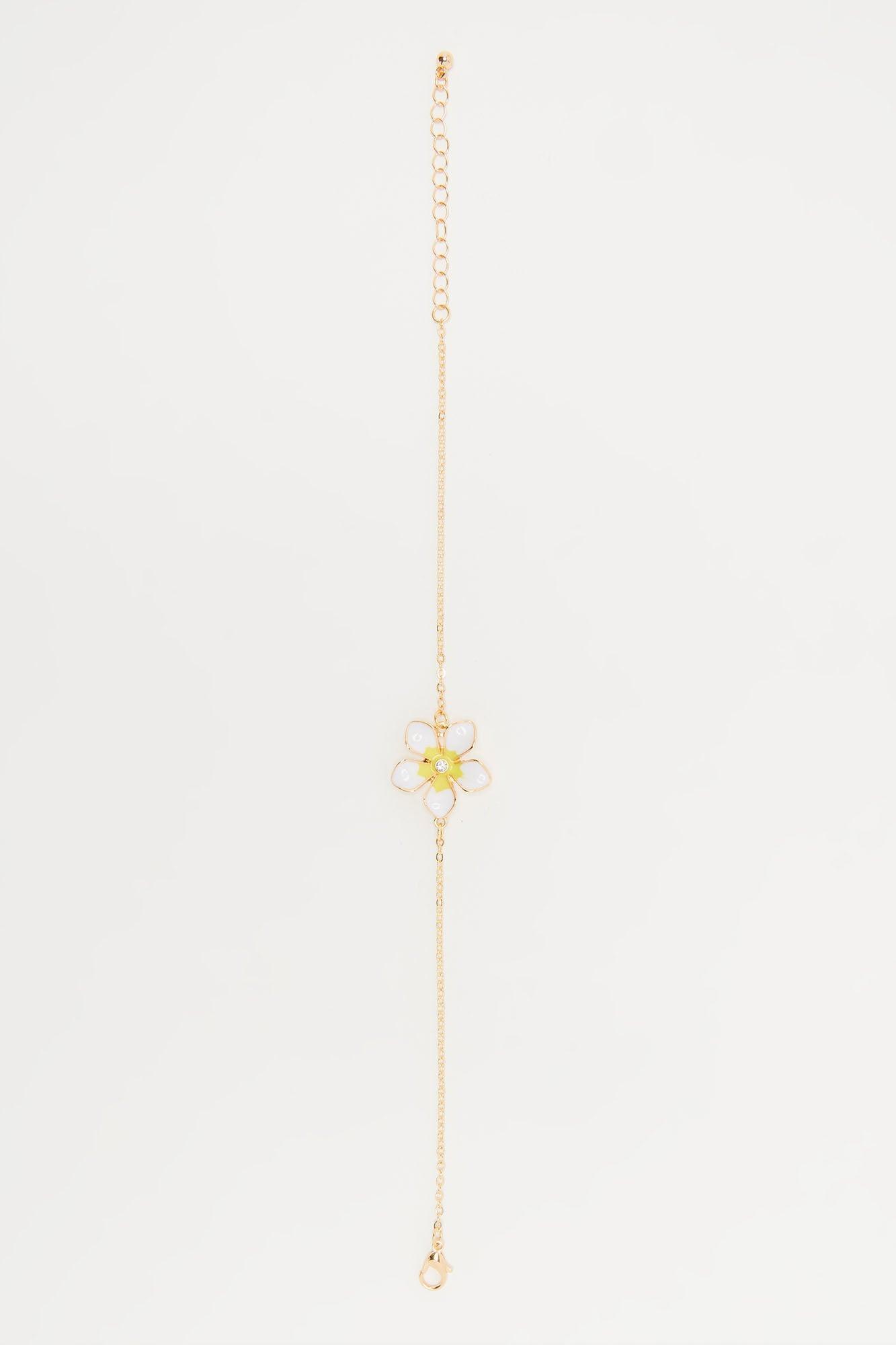 Kailua Anklet - White/Gold Product Image