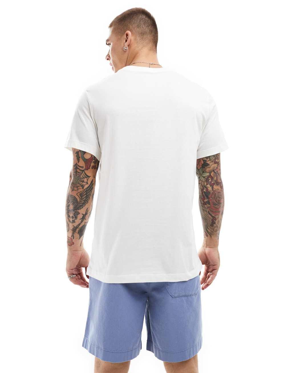 Nike Swoosh logo graphic T-shirt in white Product Image