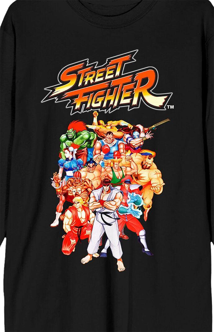 Men's Street Fighter Character Long Sleeve T-Shirt Product Image