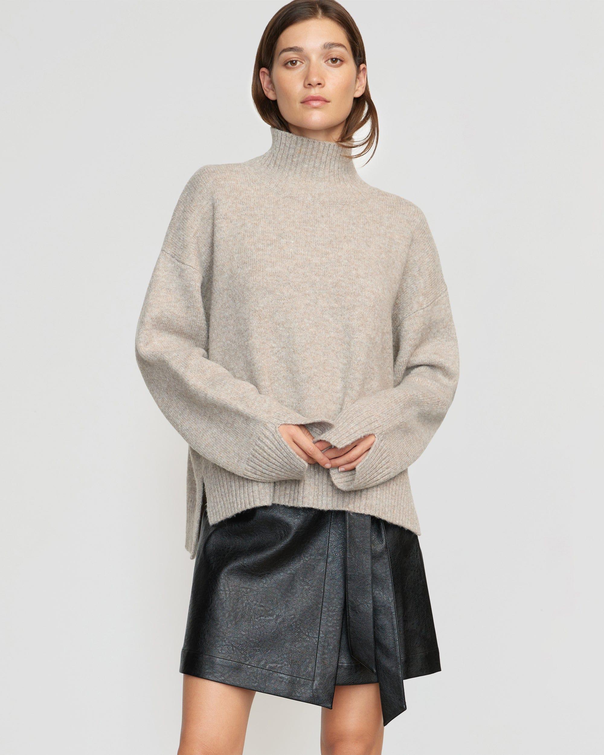 Karlie Oversized Turtleneck Sweater Product Image