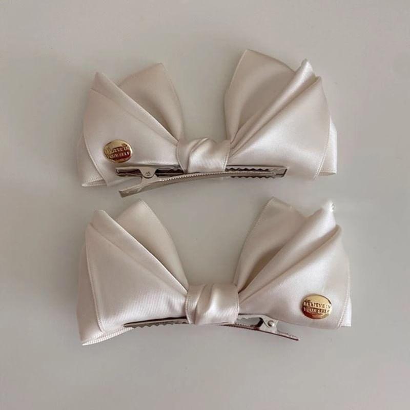 Set of 2: Bow Fabric Hair Claw Clip Product Image