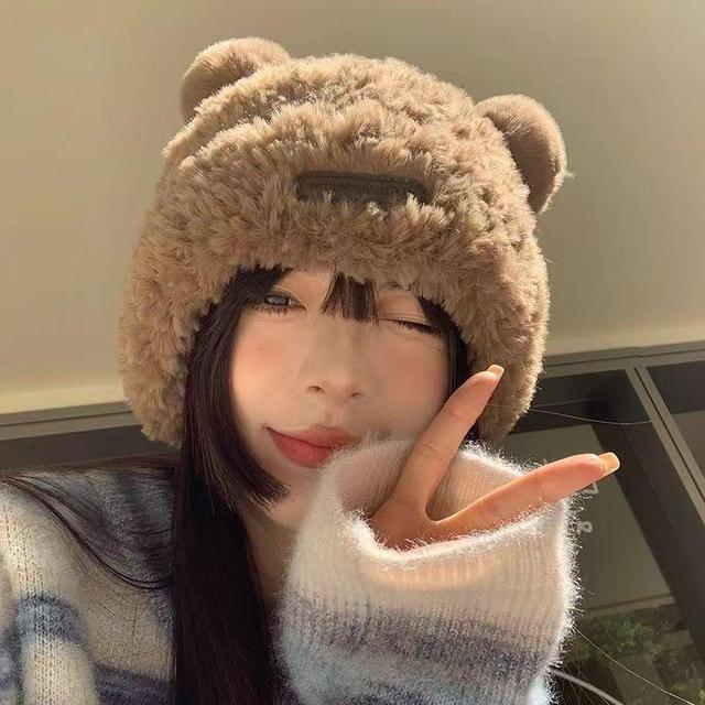 Bear Ear Fleece Hat Product Image