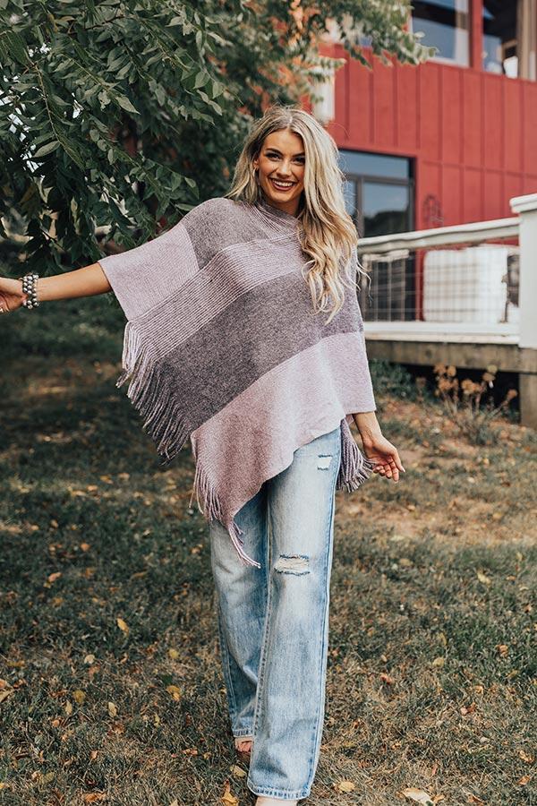 Cozy On The Coast Poncho Product Image