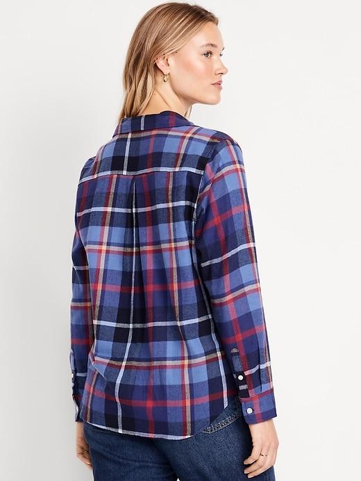 Classic Flannel Button-Down Shirt Product Image